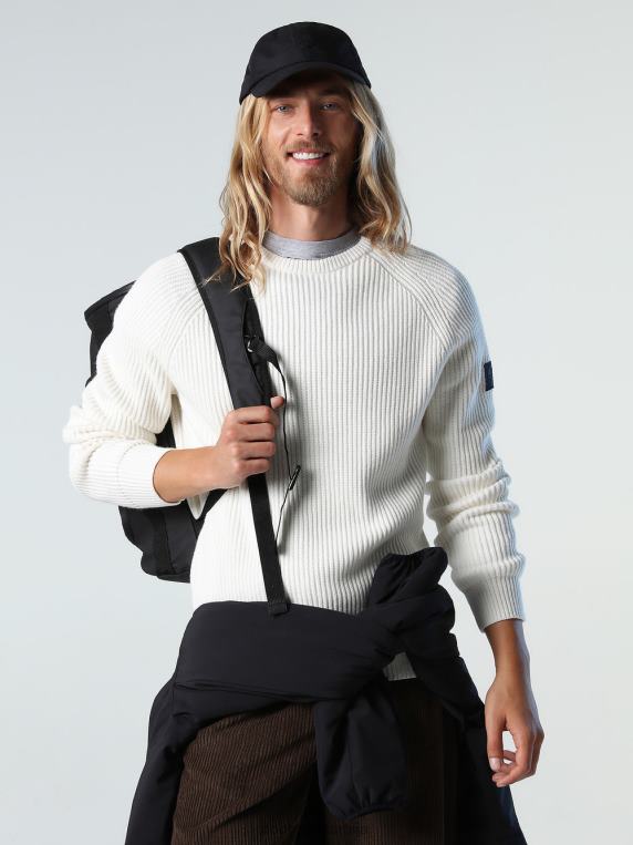 рибарски ребрасти џемпер марсхмаллов одећу мушкарци PDV4J978 North Sails