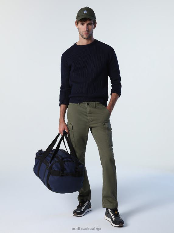 рибарски ребрасти џемпер Морнарско плаво одећу мушкарци PDV4J980 North Sails