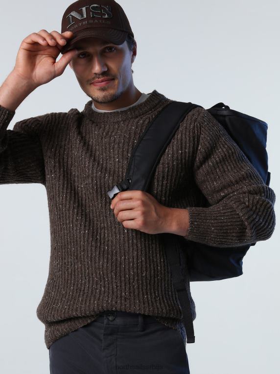 ребрасти џемпер какао одећу мушкарци PDV4J984 North Sails