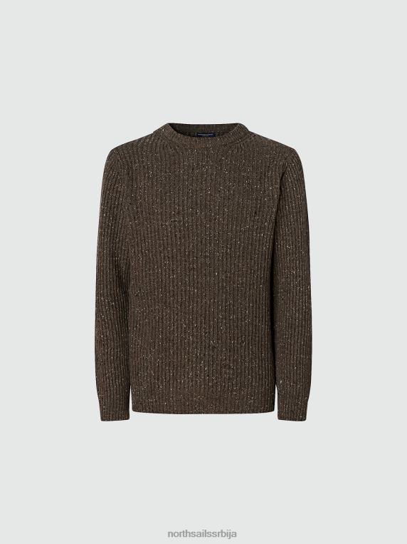 ребрасти џемпер какао одећу мушкарци PDV4J984 North Sails
