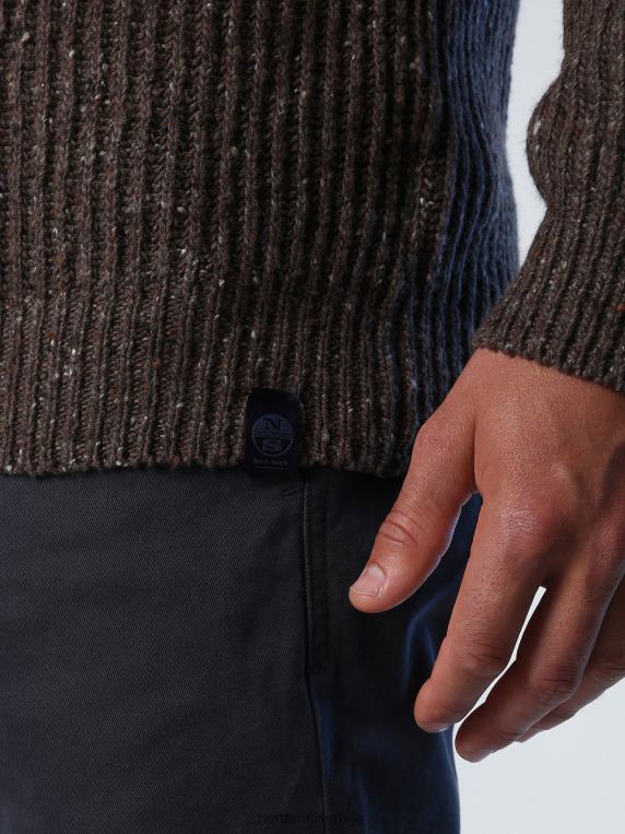 ребрасти џемпер какао одећу мушкарци PDV4J984 North Sails