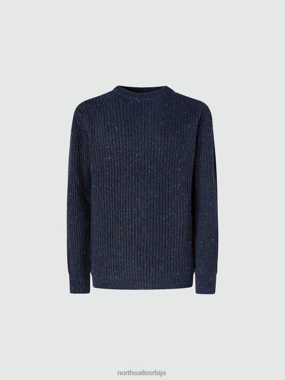 ребрасти џемпер Морнарско плаво одећу мушкарци PDV4J986 North Sails