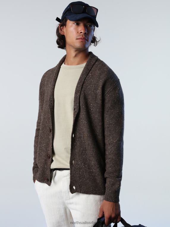 кардиган са шал крагном какао одећу мушкарци PDV4J987 North Sails