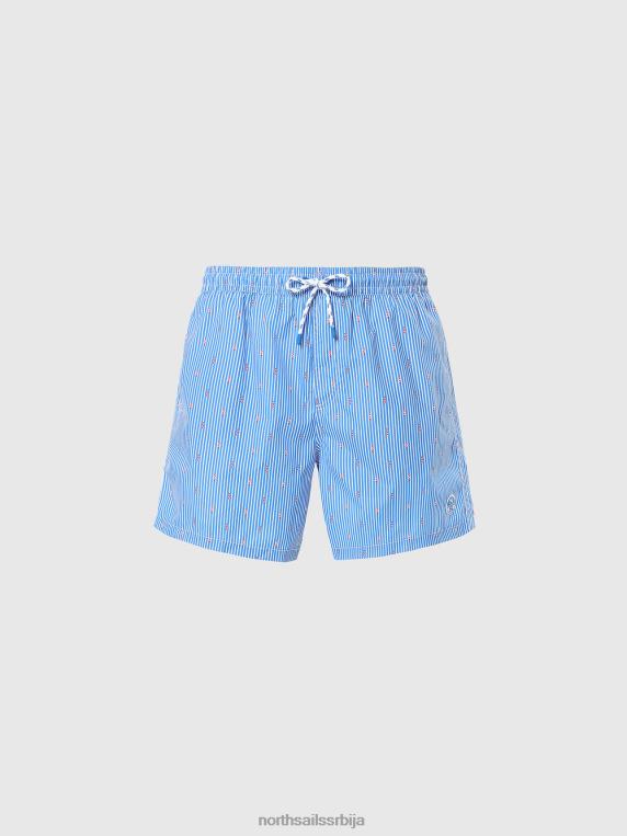 купаћи шорц са штампом на целом крају комбинација 10 одећа за плажу мушкарци PDV4J382 North Sails