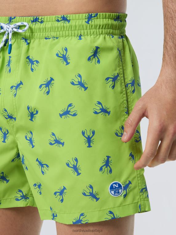 купаћи шорц са штампом на целом крају комбинација 12 одећа за плажу мушкарци PDV4J421 North Sails