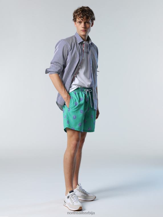 купаћи шорц са штампом на целом крају комбинација 13 одећа за плажу мушкарци PDV4J383 North Sails