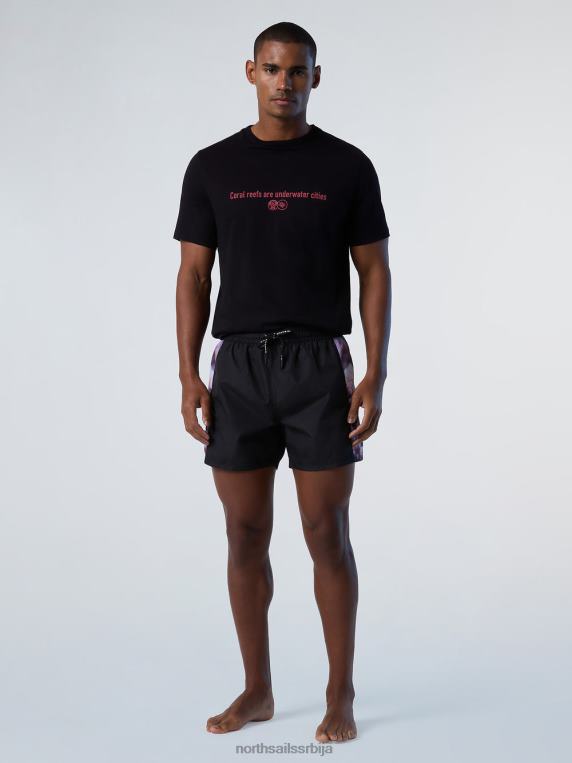 кораљне баштоване за пливање црн одећа за плажу мушкарци PDV4J372 North Sails