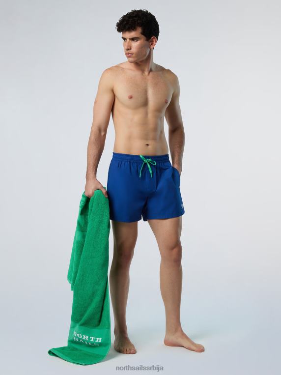 купаћи шорц са логом океанско плаво одећа за плажу мушкарци PDV4J390 North Sails