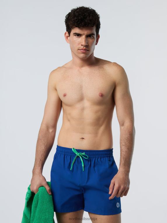 купаћи шорц са логом океанско плаво одећа за плажу мушкарци PDV4J390 North Sails