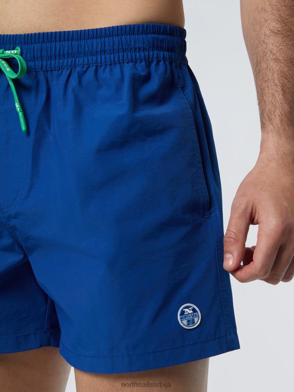 купаћи шорц са логом океанско плаво одећа за плажу мушкарци PDV4J390 North Sails