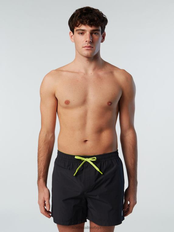 купаћи шорц са логом црн одећа за плажу мушкарци PDV4J395 North Sails