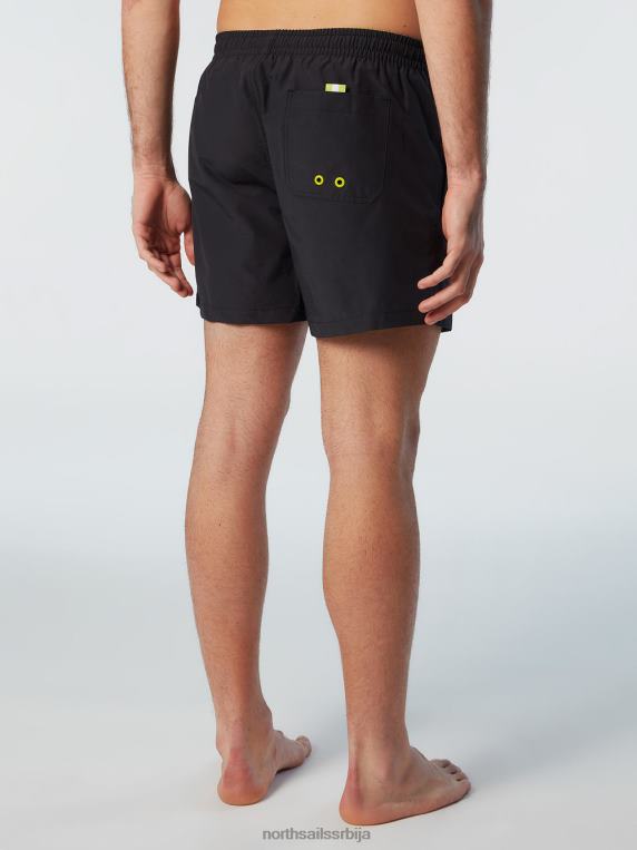 купаћи шорц са логом црн одећа за плажу мушкарци PDV4J395 North Sails