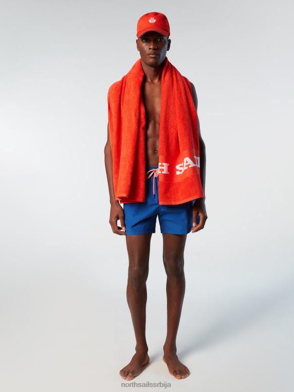 купаћи шорц са текстурираним принтом океанско плаво одећа за плажу мушкарци PDV4J410 North Sails