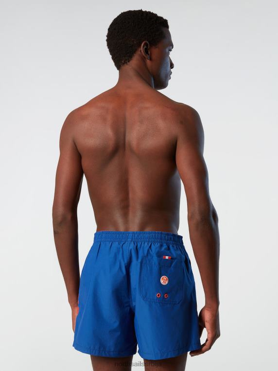 купаћи шорц са текстурираним принтом океанско плаво одећа за плажу мушкарци PDV4J410 North Sails
