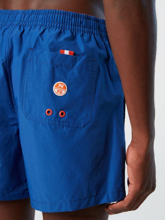 купаћи шорц са текстурираним принтом океанско плаво одећа за плажу мушкарци PDV4J410 North Sails