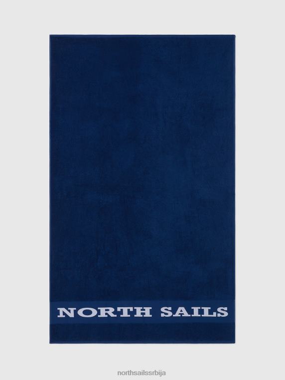 пешкир за плажу са натписом океанско плаво одећа за плажу мушкарци PDV4J402 North Sails